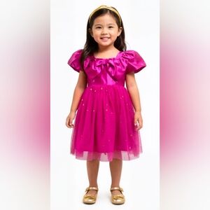 Pink Dress with Gold Accents, Wedding